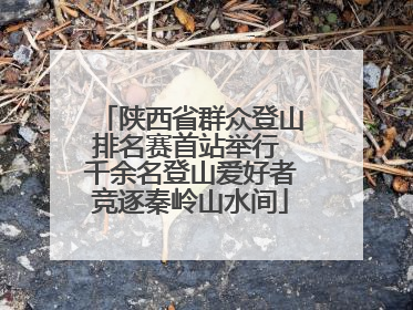 陕西省群众登山排名赛首站举行 千余名登山爱好者竞逐秦岭山水间