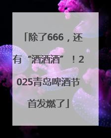 除了666，还有“酒酒酒”！2025青岛啤酒节首发燃了