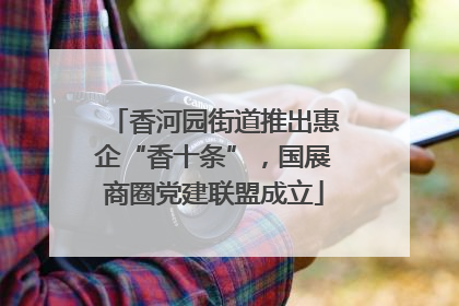 香河园街道推出惠企“香十条”，国展商圈党建联盟成立