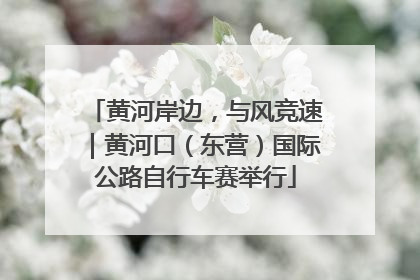 黄河岸边，与风竞速｜黄河口（东营）国际公路自行车赛举行