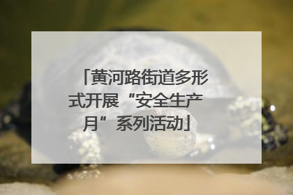 黄河路街道多形式开展“安全生产月”系列活动