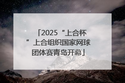 2025“上合杯”上合组织国家网球团体赛青岛开幕