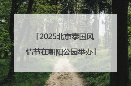 2025北京泰国风情节在朝阳公园举办
