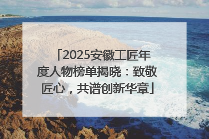 2025安徽工匠年度人物榜单揭晓：致敬匠心，共谱创新华章
