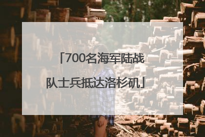700名海军陆战队士兵抵达洛杉矶